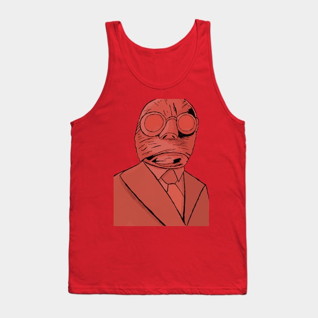 Invisible Man Portrait Tank Top by Avengedqrow